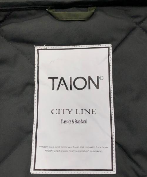 TAION（タイオン）TAION (タイオン) キルティングジャケット カーキ サイズ:XSの古着・服飾アイテム