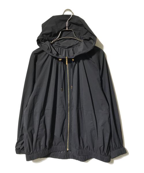 自由区（ジユウク）自由区 (ジユウク) ソフトナイロンリップ ブルゾン ブラック サイズ:38の古着・服飾アイテム