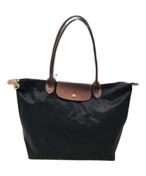 LONGCHAMP（ロンシャン）LONGCHAMP (ロンシャン) ル プリアージュ® オリジナル L ショルダーバッグ ブラックの古着・服飾アイテム