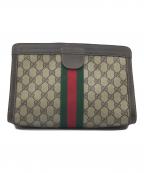 GUCCIグッチ）の古着「GGクラッチバッグ」｜ブラウン