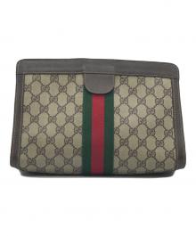 GUCCI（グッチ）の古着「GGクラッチバッグ」｜ブラウン