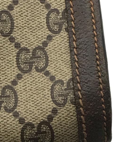 GUCCI（グッチ）GUCCI (グッチ) GGクラッチバッグ ブラウンの古着・服飾アイテム