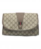 GUCCIグッチ）の古着「GGクラッチバッグ」｜ブラウン