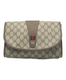 GUCCI（グッチ）の古着「GGクラッチバッグ」｜ブラウン