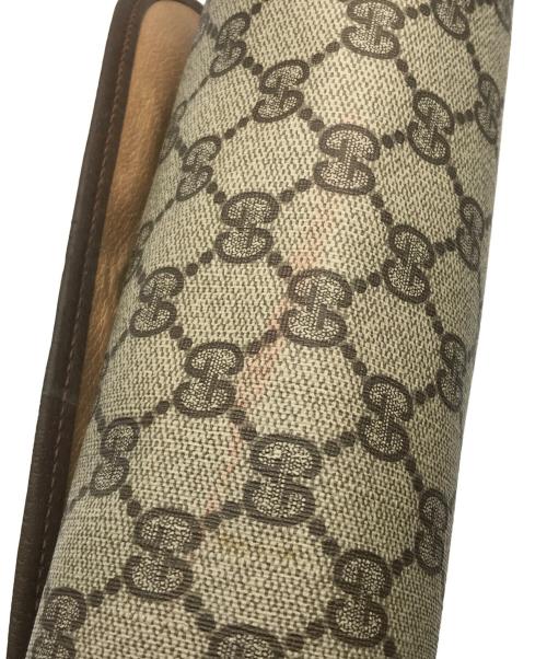 GUCCI（グッチ）GUCCI (グッチ) GGクラッチバッグ ブラウンの古着・服飾アイテム