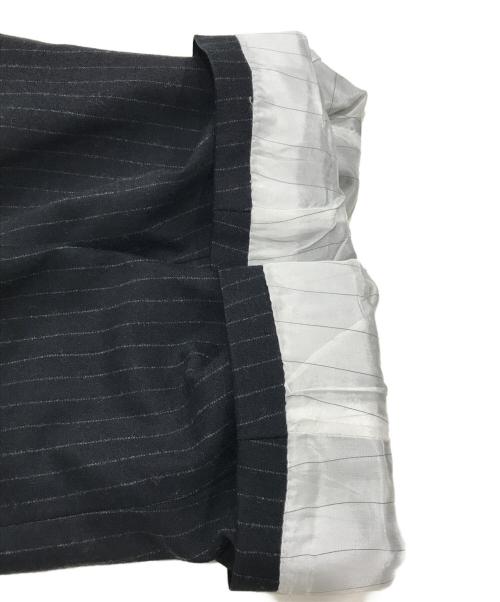 DOLCE & GABBANA（ドルチェ＆ガッバーナ）DOLCE & GABBANA (ドルチェ＆ガッバーナ) SICILIA ストライプセットアップスーツ ブラック サイズ:50の古着・服飾アイテム