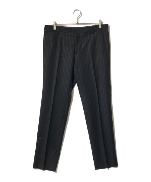 DOLCE & GABBANA（ドルチェ＆ガッバーナ）DOLCE & GABBANA (ドルチェ＆ガッバーナ) SICILIA ストライプセットアップスーツ ブラック サイズ:50の古着・服飾アイテム