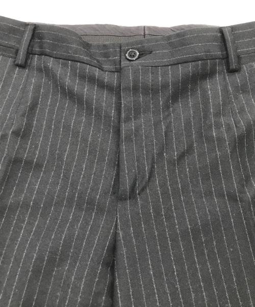 DOLCE & GABBANA（ドルチェ＆ガッバーナ）DOLCE & GABBANA (ドルチェ＆ガッバーナ) SICILIA ストライプセットアップスーツ ブラック サイズ:50の古着・服飾アイテム