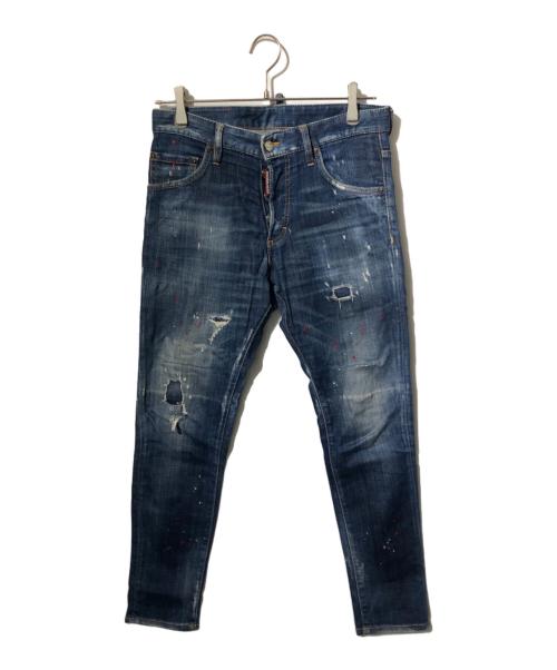 DSQUARED2（ディースクエアード）DSQUARED2 (ディースクエアード) Skinny Dan Jean/スキニーデニム/ジーンズ インディゴ サイズ:106cm (W42)の古着・服飾アイテム