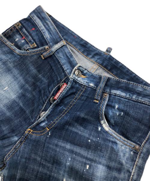 DSQUARED2（ディースクエアード）DSQUARED2 (ディースクエアード) Skinny Dan Jean/スキニーデニム/ジーンズ インディゴ サイズ:106cm (W42)の古着・服飾アイテム