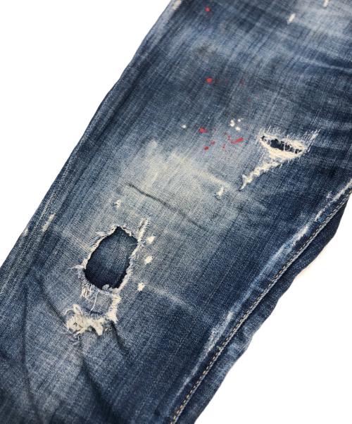 DSQUARED2（ディースクエアード）DSQUARED2 (ディースクエアード) Skinny Dan Jean/スキニーデニム/ジーンズ インディゴ サイズ:106cm (W42)の古着・服飾アイテム