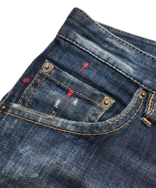 DSQUARED2（ディースクエアード）DSQUARED2 (ディースクエアード) Skinny Dan Jean/スキニーデニム/ジーンズ インディゴ サイズ:106cm (W42)の古着・服飾アイテム