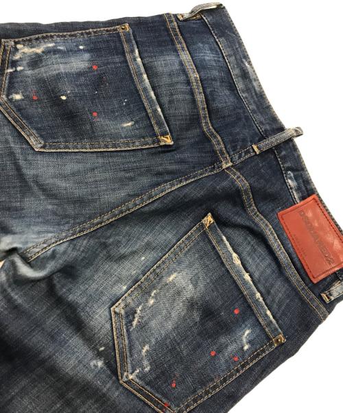 DSQUARED2（ディースクエアード）DSQUARED2 (ディースクエアード) Skinny Dan Jean/スキニーデニム/ジーンズ インディゴ サイズ:106cm (W42)の古着・服飾アイテム