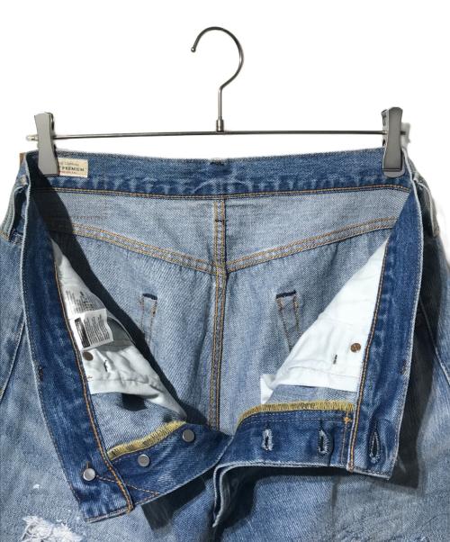 LEVI'S PReMIUM（リーバイス プレミアム）LEVI'S PReMIUM (リーバイス プレミアム) BEAMS (ビームス) LIMITED EDITION 501 LOOSE CRASH & REPAIR DENIM インディゴ サイズ:SIZE W34の古着・服飾アイテム