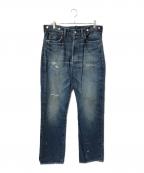 New Manual×Adam et Ropeニュー・マニュアル×アダム エ ロペ）の古着「#002 1942 LV JEANS ONE-WASHED」｜インディゴ