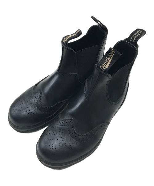 BLUND STONE（ブランドストーン）BLUND STONE (ブランドストーン) ウィングチップサイドゴアブーツ ブラック サイズ:6の古着・服飾アイテム