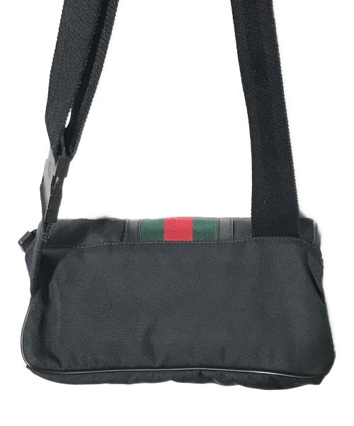GUCCI（グッチ）GUCCI (グッチ) シェリーラインウエストバッグ ブラックの古着・服飾アイテム