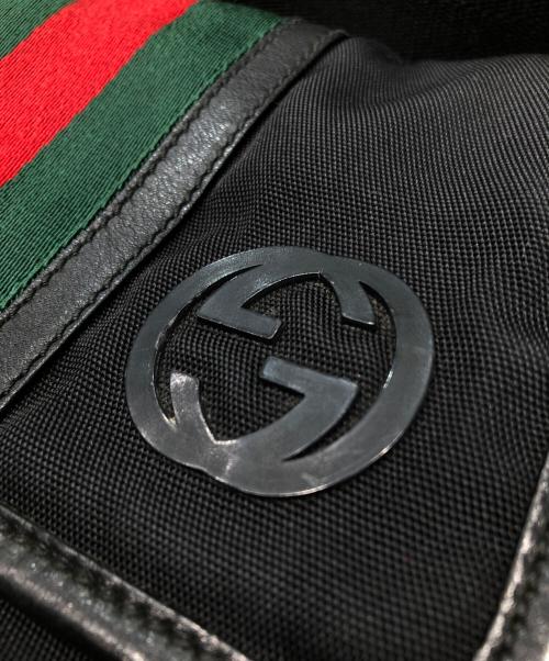 GUCCI（グッチ）GUCCI (グッチ) シェリーラインウエストバッグ ブラックの古着・服飾アイテム