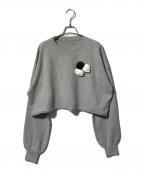 maison de Dolce.メゾン ド ドルチェ）の古着「rosette knit/ロゼットニット」｜グレー