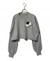 maison de Dolce.（メゾン ド ドルチェ）の古着「rosette knit/ロゼットニット」｜グレー