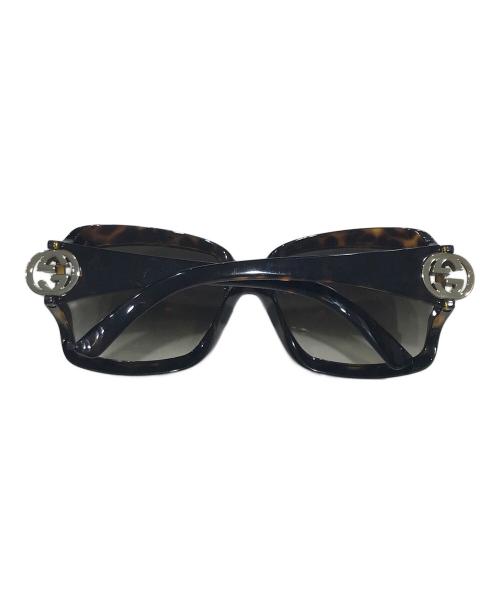 GUCCI（グッチ）GUCCI (グッチ) インターロッキングGサングラス ブラウン サイズ:57□17-130の古着・服飾アイテム