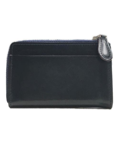 GANZO（ガンゾ）GANZO (ガンゾ) Lファスナーカードケース ネイビーの古着・服飾アイテム