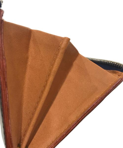 GANZO（ガンゾ）GANZO (ガンゾ) Lファスナーカードケース ネイビーの古着・服飾アイテム