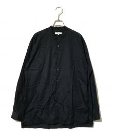 CAHLUMN（カウラム）の古着「Broadcloth Band Collar Shirt」｜ネイビー