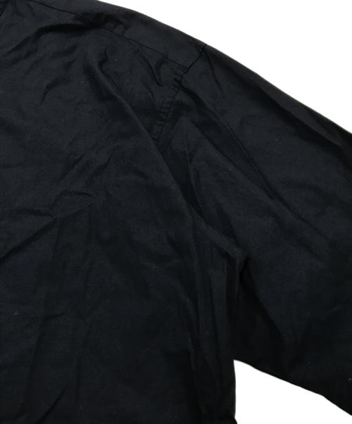 CAHLUMN（カウラム）CAHLUMN (カウラム) Broadcloth Band Collar Shirt ネイビー サイズ:Lの古着・服飾アイテム