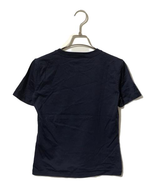HERMES（エルメス）HERMES (エルメス) CANOE/CARTOUCHE Tシャツ ネイビー サイズ:38の古着・服飾アイテム