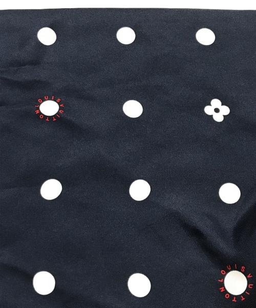 LOUIS VUITTON（ルイ ヴィトン）LOUIS VUITTON (ルイ ヴィトン) ドットレオパードシルクスカーフ レッド×ネイビーの古着・服飾アイテム