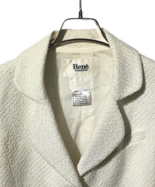 Rene（ルネ）Rene (ルネ) ツイードセットアップワンピース ホワイト サイズ:SIZE 38の古着・服飾アイテム