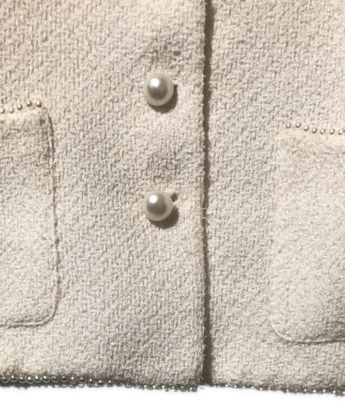Rene（ルネ）Rene (ルネ) ツイードセットアップワンピース ホワイト サイズ:SIZE 38の古着・服飾アイテム