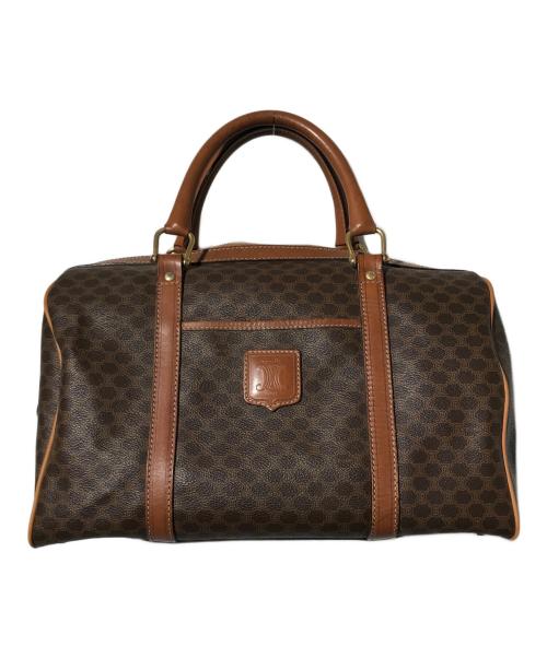 CELINE（セリーヌ）CELINE (セリーヌ) マカダム柄 ボストン バッグ ブラウンの古着・服飾アイテム