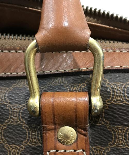 CELINE（セリーヌ）CELINE (セリーヌ) マカダム柄 ボストン バッグ ブラウンの古着・服飾アイテム