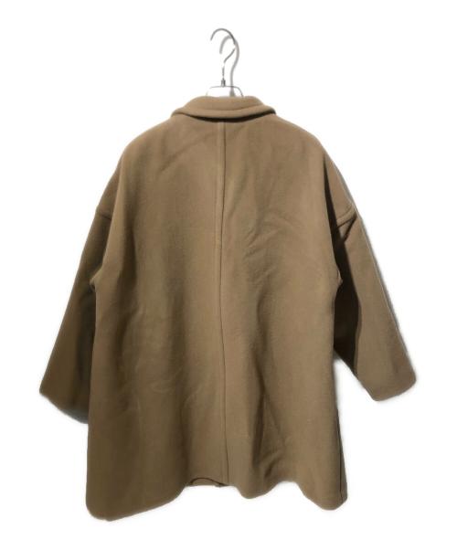 MACPHEE（マカフィー）MACPHEE (マカフィー) パイルメルトン オーバーサイズドコート ブラウン サイズ:34の古着・服飾アイテム