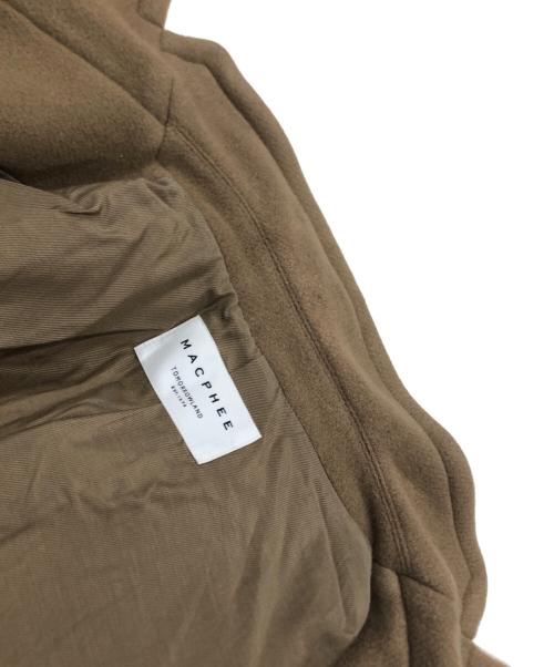 MACPHEE（マカフィー）MACPHEE (マカフィー) パイルメルトン オーバーサイズドコート ブラウン サイズ:34の古着・服飾アイテム