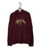 POLO RALPH LAURENポロ・ラルフローレン）の古着「トリプルポニー刺繍パーカー」｜パープル