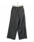 MARKAWARE (マーカウェア) PLEATED WIDE TROUSERS/スラックス グレー サイズ:1：12000円