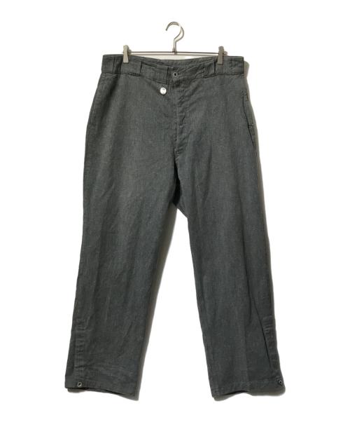 USED（ユーズド）USED (ユーズド) ボタンフライワークパンツ グレー サイズ:表記なしの古着・服飾アイテム