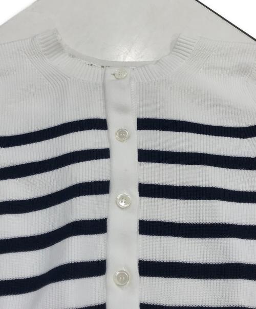 sacai（サカイ）sacai (サカイ) スターレースニットカーディガン ホワイト サイズ:1の古着・服飾アイテム