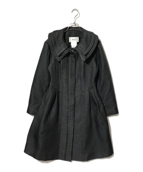 Rene（ルネ）Rene (ルネ) tissue 丸襟キルティングコート ブラック サイズ:36の古着・服飾アイテム