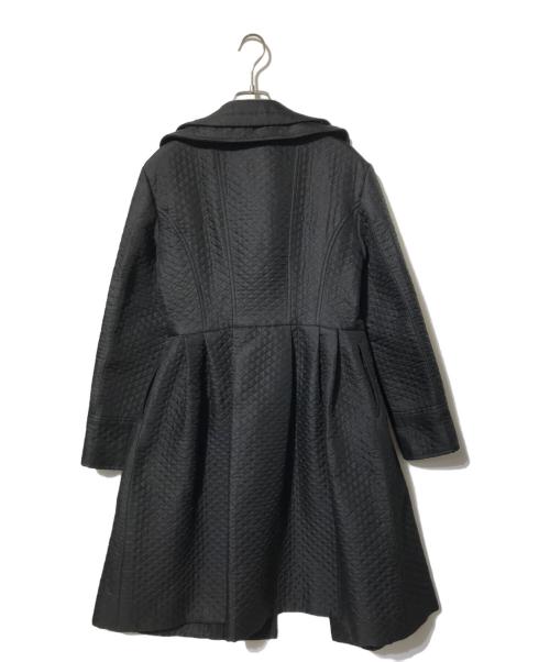 Rene（ルネ）Rene (ルネ) tissue 丸襟キルティングコート ブラック サイズ:36の古着・服飾アイテム