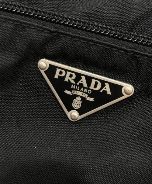 PRADA（プラダ）PRADA (プラダ) ナイロンショルダーバッグ ブラックの古着・服飾アイテム