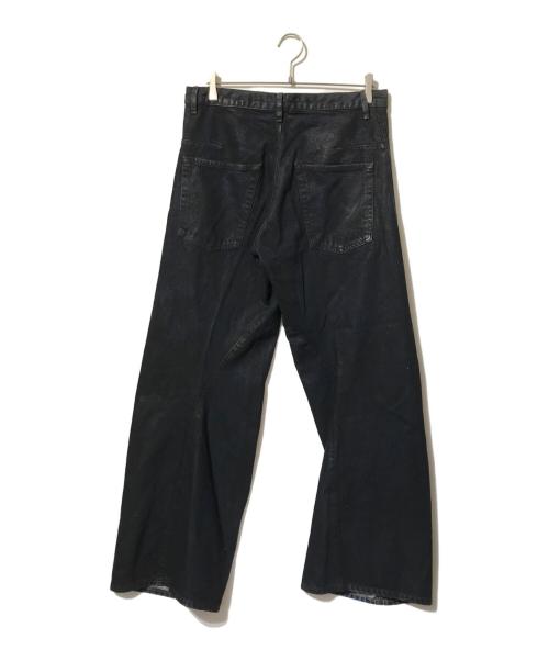 NVRFRGT（ネヴァーフォーゲット）NVRFRGT (ネヴァーフォーゲット) COATING 3D TWISTED WIDE LEG JEANS インディゴ サイズ:2の古着・服飾アイテム