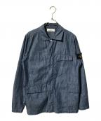 STONE ISLANDストーンアイランド）の古着「CHAMBRAY CANVAS デニムジャケット」｜インディゴ