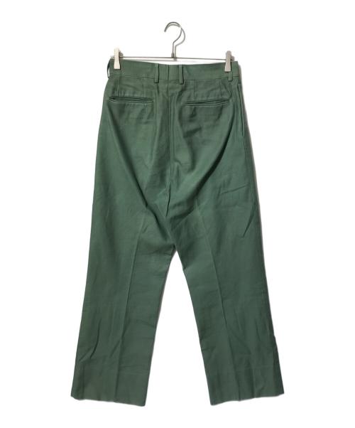 NEAT（ニート）NEAT (ニート) ツータックパンツ グリーン サイズ:W44の古着・服飾アイテム