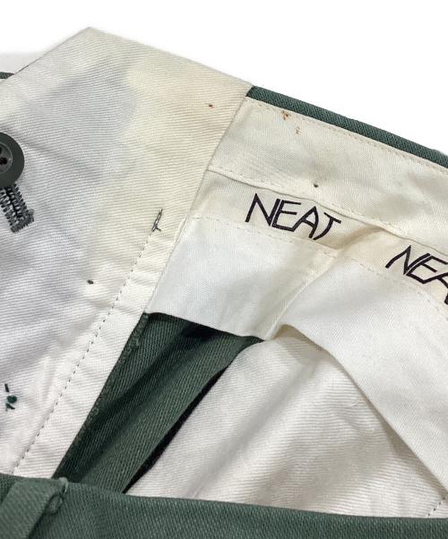 NEAT（ニート）NEAT (ニート) ツータックパンツ グリーン サイズ:W44の古着・服飾アイテム