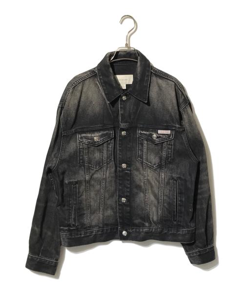 Calvin Klein（カルバンクライン）Calvin Klein (カルバンクライン) 90S デニムトラッカージャケット ブラック サイズ:Sの古着・服飾アイテム