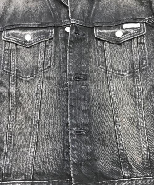 Calvin Klein（カルバンクライン）Calvin Klein (カルバンクライン) 90S デニムトラッカージャケット ブラック サイズ:Sの古着・服飾アイテム